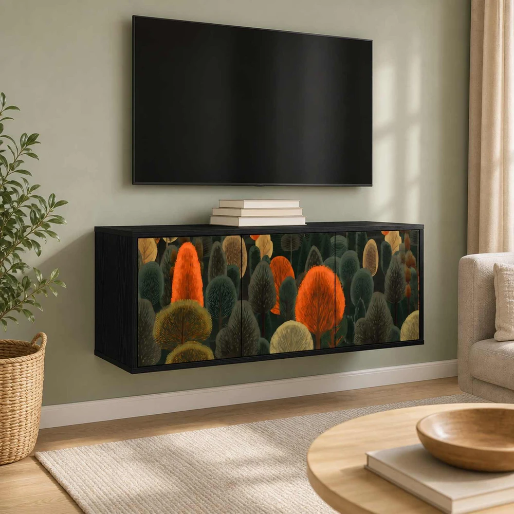 TV staliukas Sieninis televizoriaus stovas ZAANDAM 102 x 33 x 40 cm