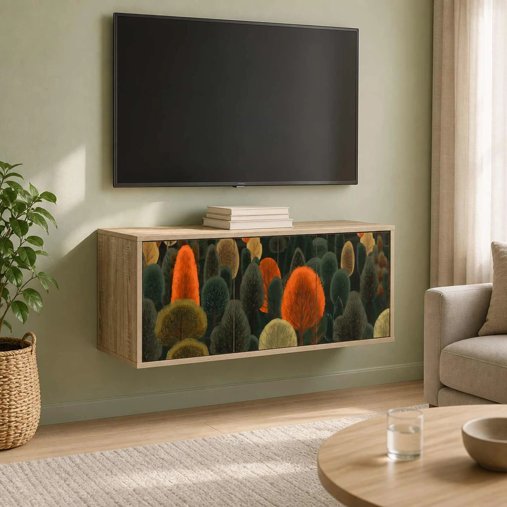 TV staliukas Sieninis televizoriaus stovas ZAANDAM 102 x 33 x 40 cm
