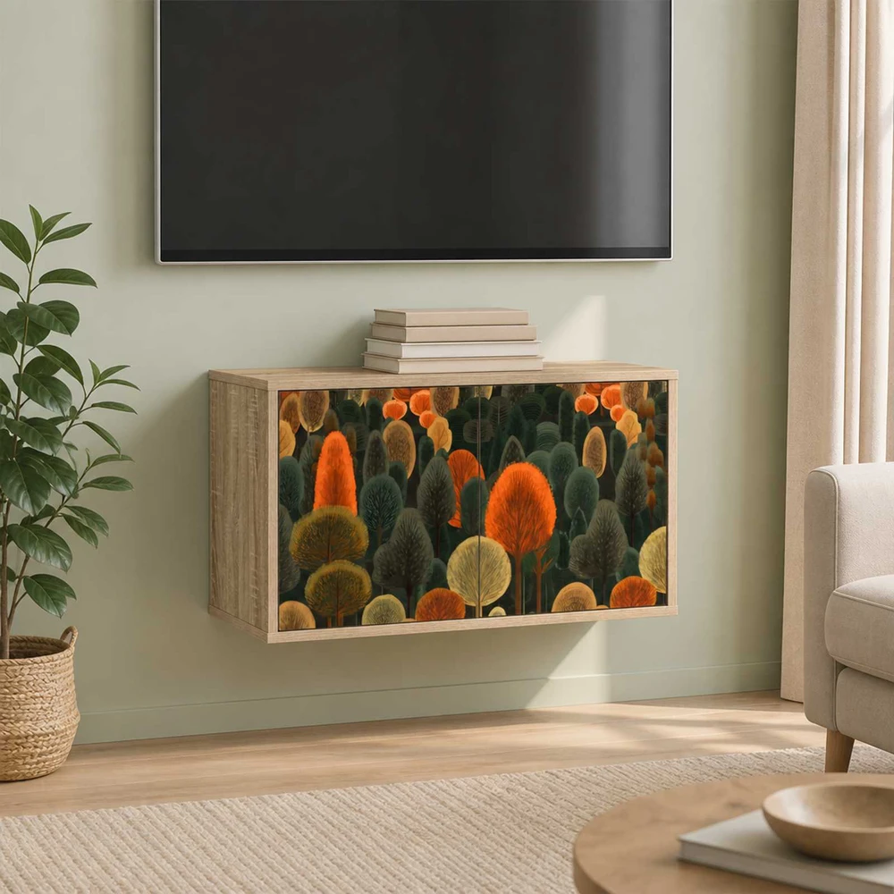 TV staliukas Sieninis televizoriaus stovas ZAANDAM 69 x 33 x 40 cm