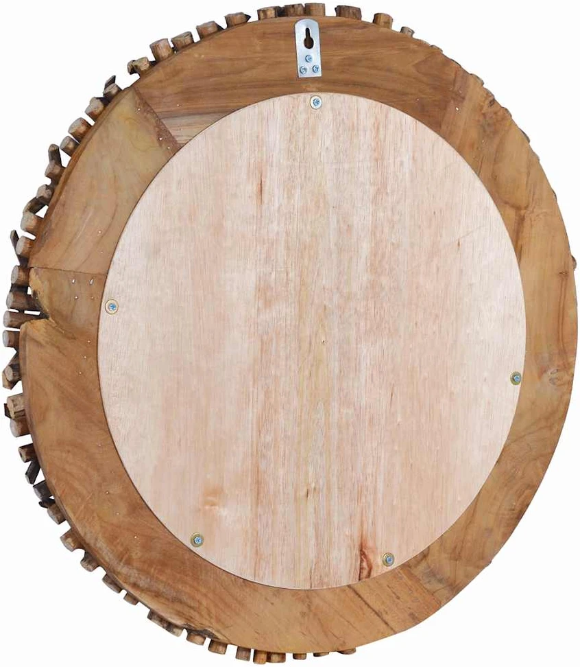 Sieninis veidrodis, 60cm, tikmedžio mediena, apskritas