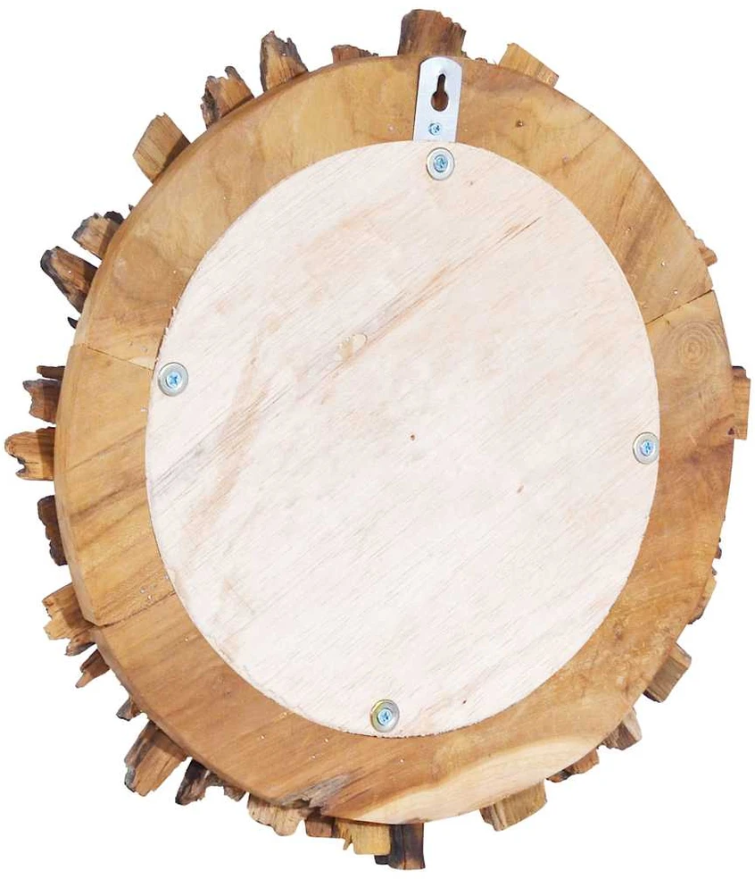 Sieninis veidrodis, 60cm, tikmedžio mediena, apskritas