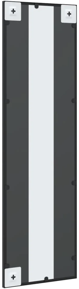 Sieninis veidrodis, juodas, 30x100cm, geležis, stačiakampis