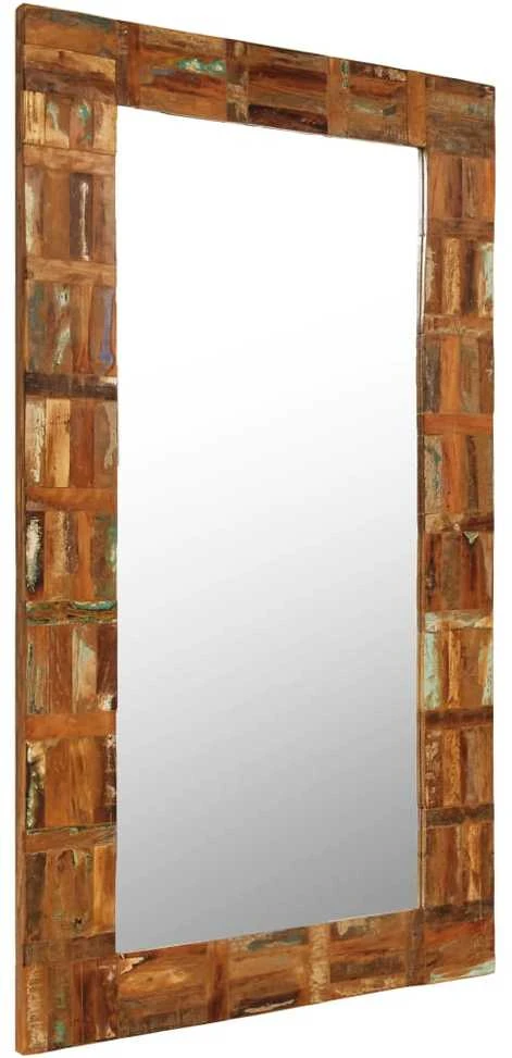 Sieninis veidrodis, perdirbtos medienos masyvas, 60x120cm
