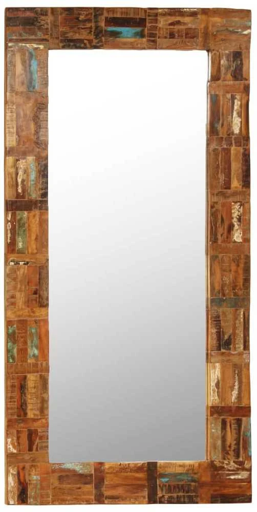 Sieninis veidrodis, perdirbtos medienos masyvas, 60x120cm