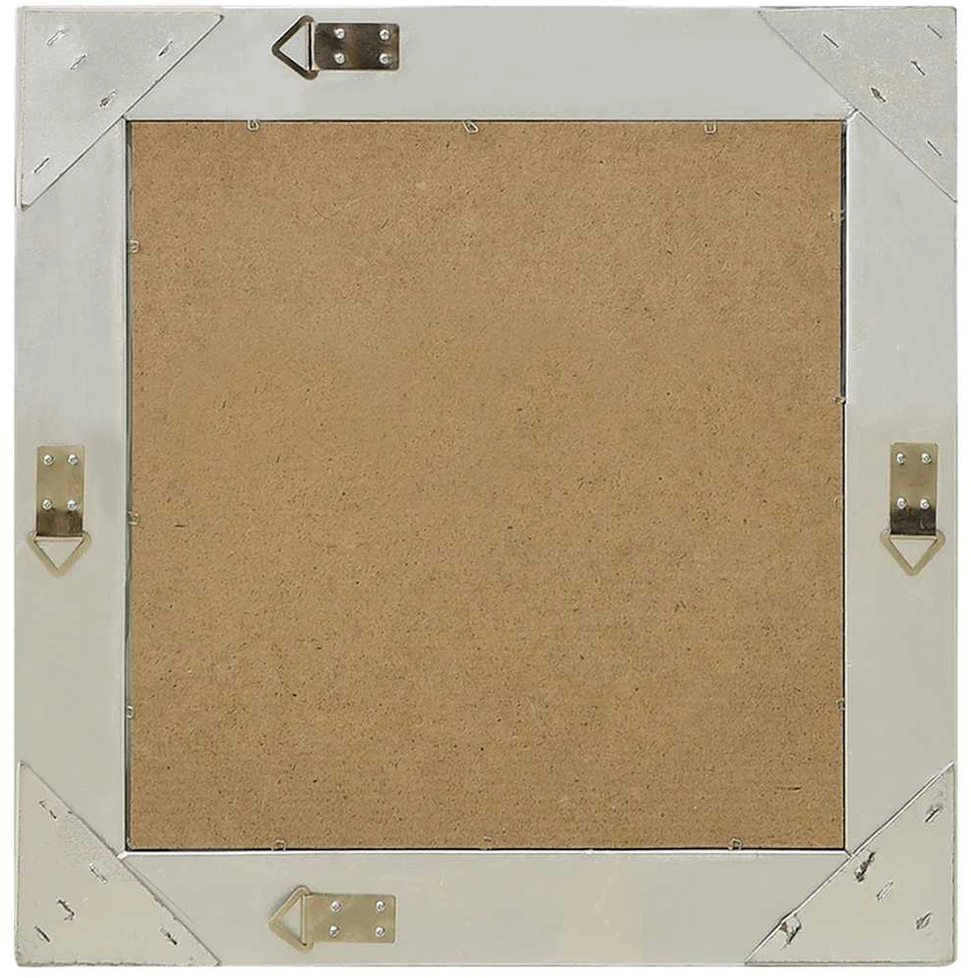 Sieninis veidrodis, sidabrinis, 50x50cm, barokinis stilius