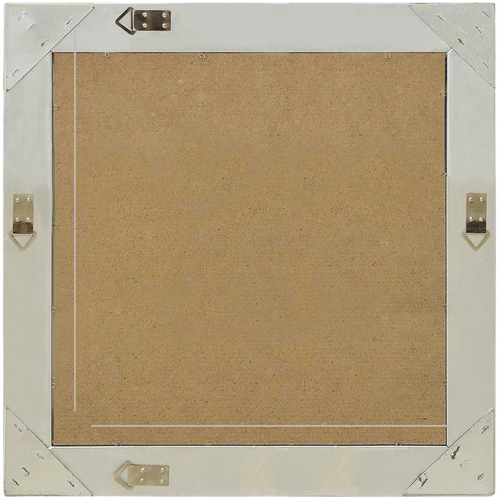 Sieninis veidrodis, sidabrinis, 60x60cm, barokinis stilius