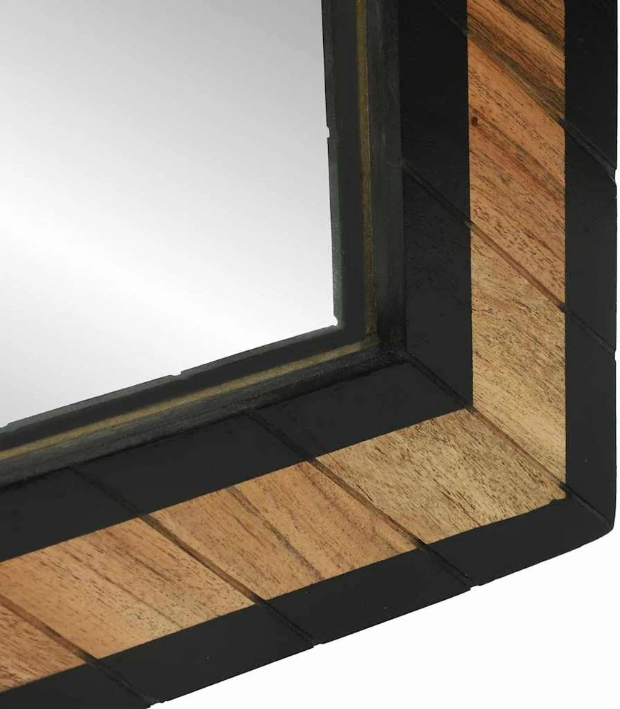 Sieninis veidrodis Stačiakampio Juoda ir Ruda 70 x 2 x 70 cm