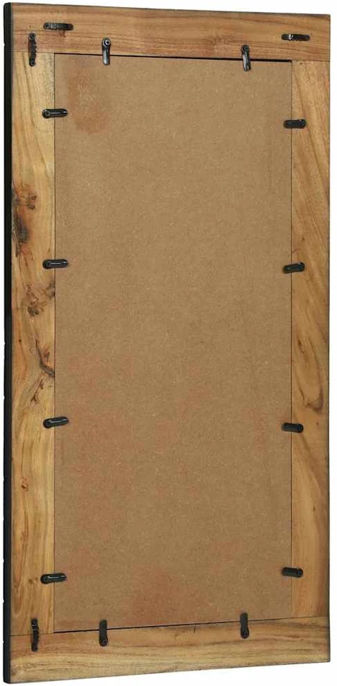 Sieninis veidrodis Stačiakampio Juoda ir Ruda 50 x 2 x 90 cm