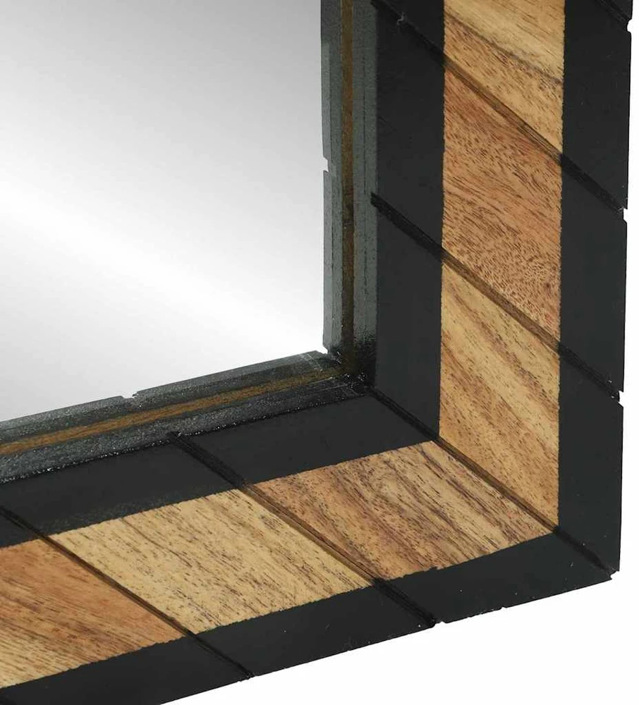 Sieninis veidrodis Stačiakampio Juoda ir Ruda 50 x 2 x 90 cm