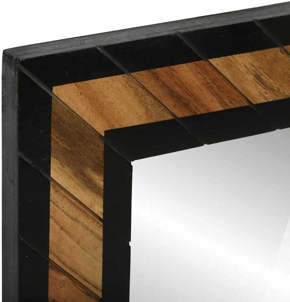 Sieninis veidrodis Stačiakampio Juoda ir Ruda 70 x 2 x 70 cm