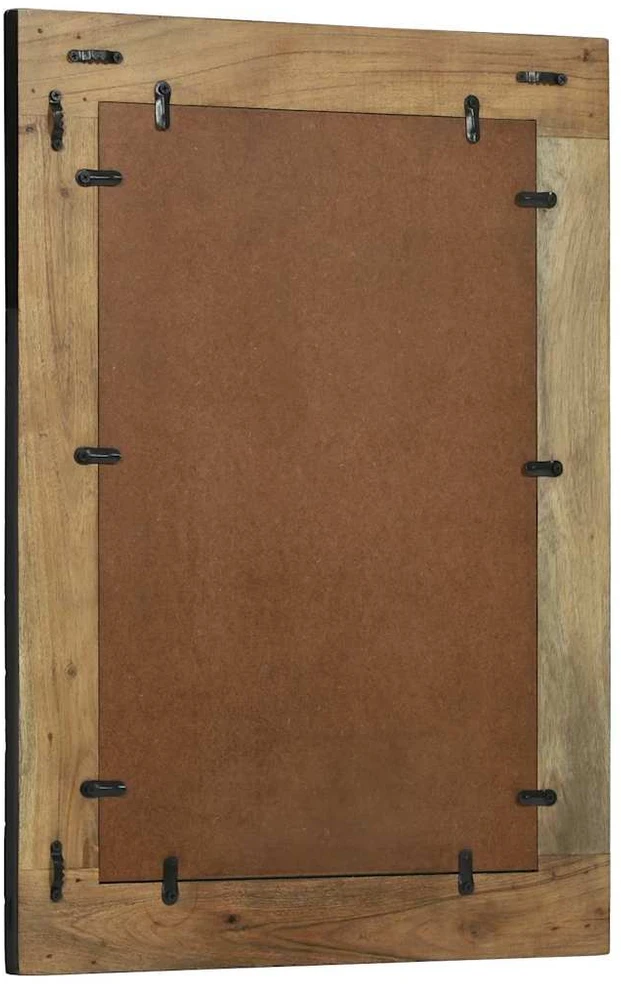 Sieninis veidrodis Stačiakampio Juoda ir Ruda 70 x 2 x 70 cm