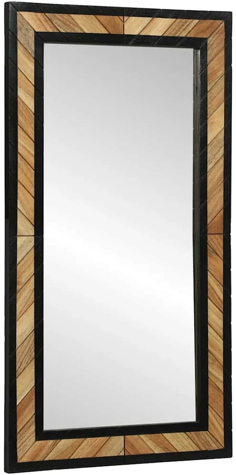Sieninis veidrodis Stačiakampio Juoda ir Ruda 50 x 2 x 90 cm