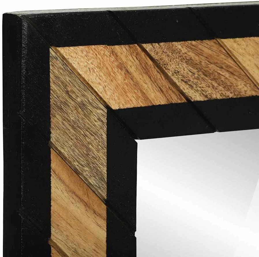 Sieninis veidrodis Stačiakampio Juoda ir Ruda 50 x 2 x 90 cm