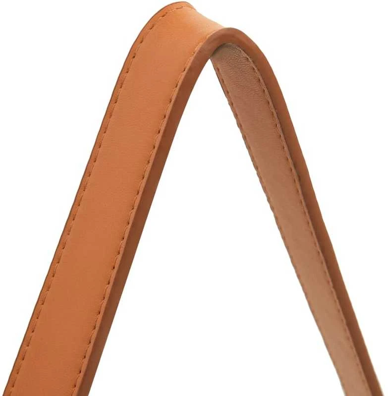 Sieninis veidrodis su dirželiu, sidabrinės spalvos, 60cm