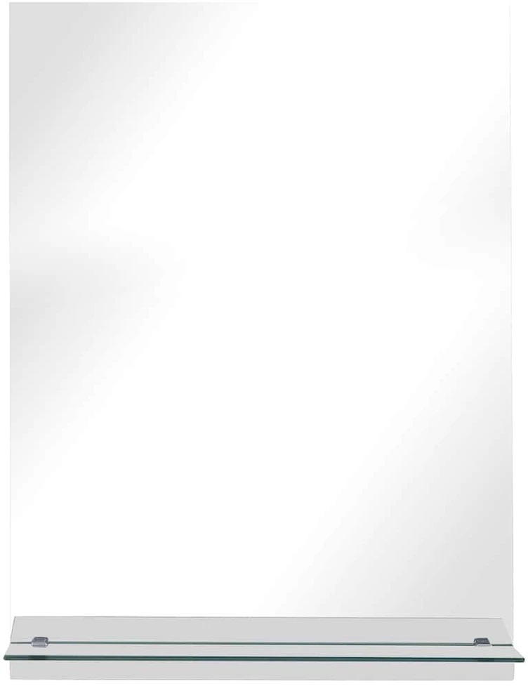 Sieninis veidrodis su lentyna, 30x50cm, grūdintas stiklas