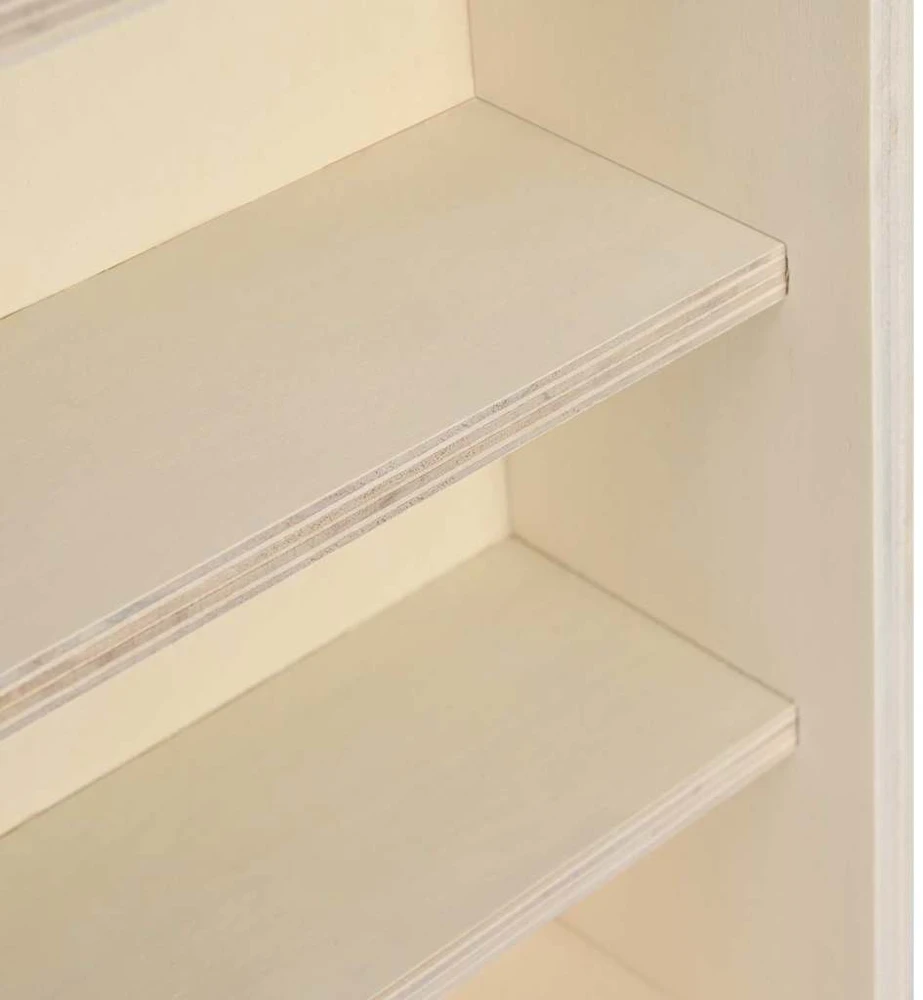 Sieninis vitrina su lentyna Smėlio 100 x 8,5 x 54 cm fanera