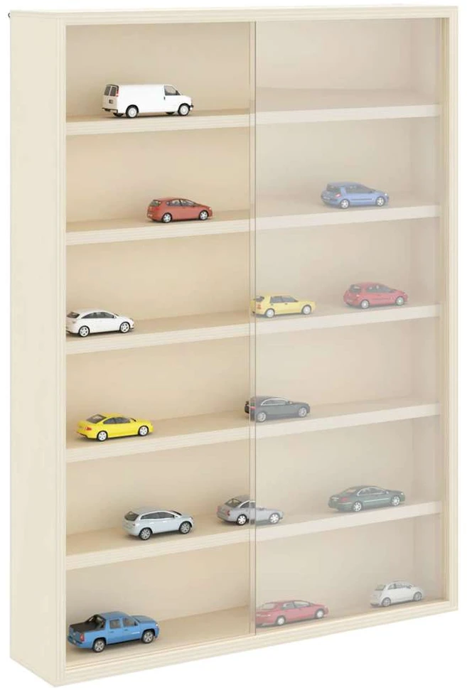 Sieninis vitrina su lentyna Smėlio 40 x 8,5 x 54 cm fanera