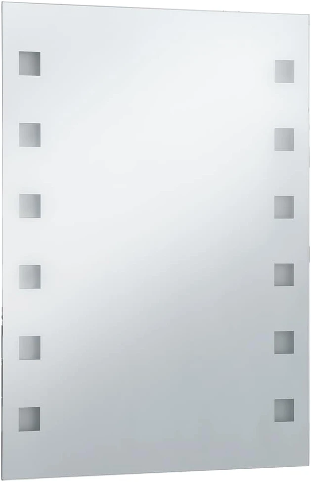 Sieninis vonios kambario veidrodis su LED, 60x80cm