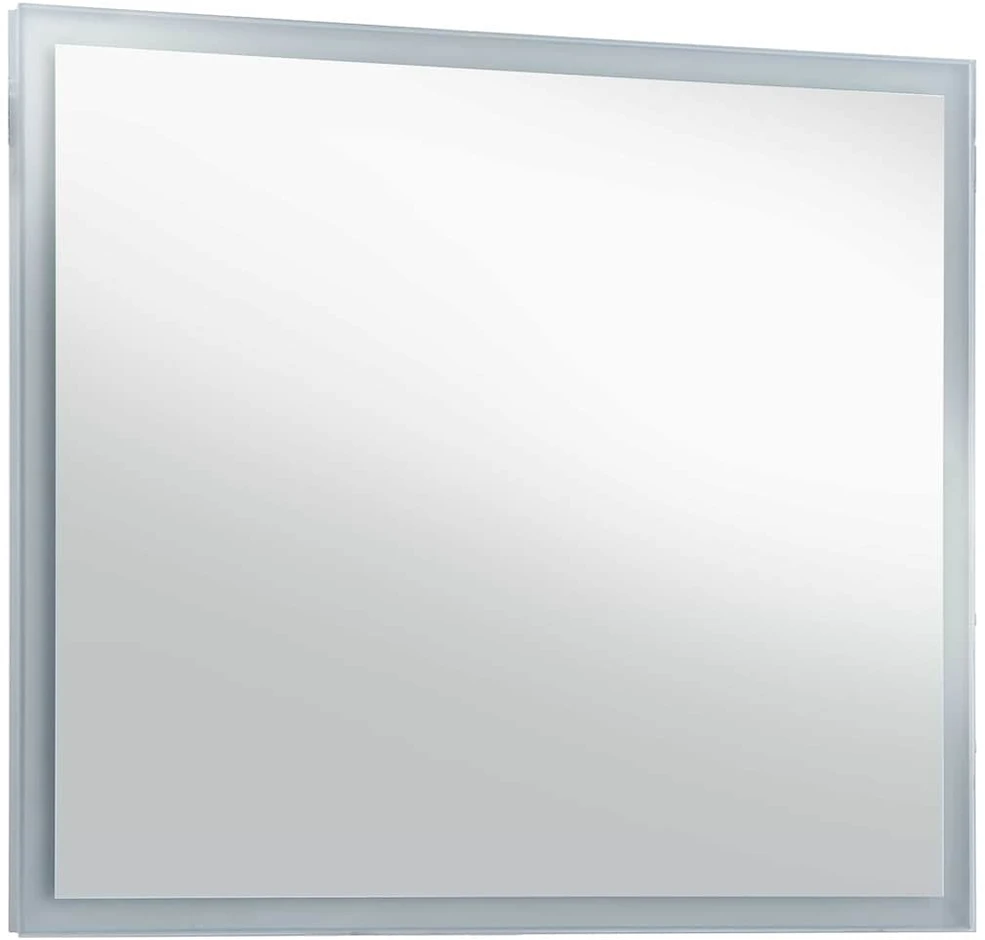 Sieninis vonios kambario veidrodis su LED, 60x50cm