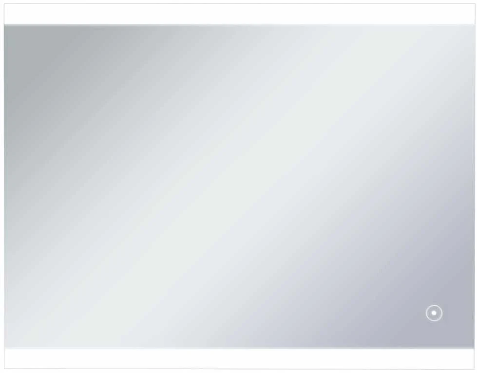 Sieninis vonios kambario veidrodis su LED ir jutikliu, 80x60cm