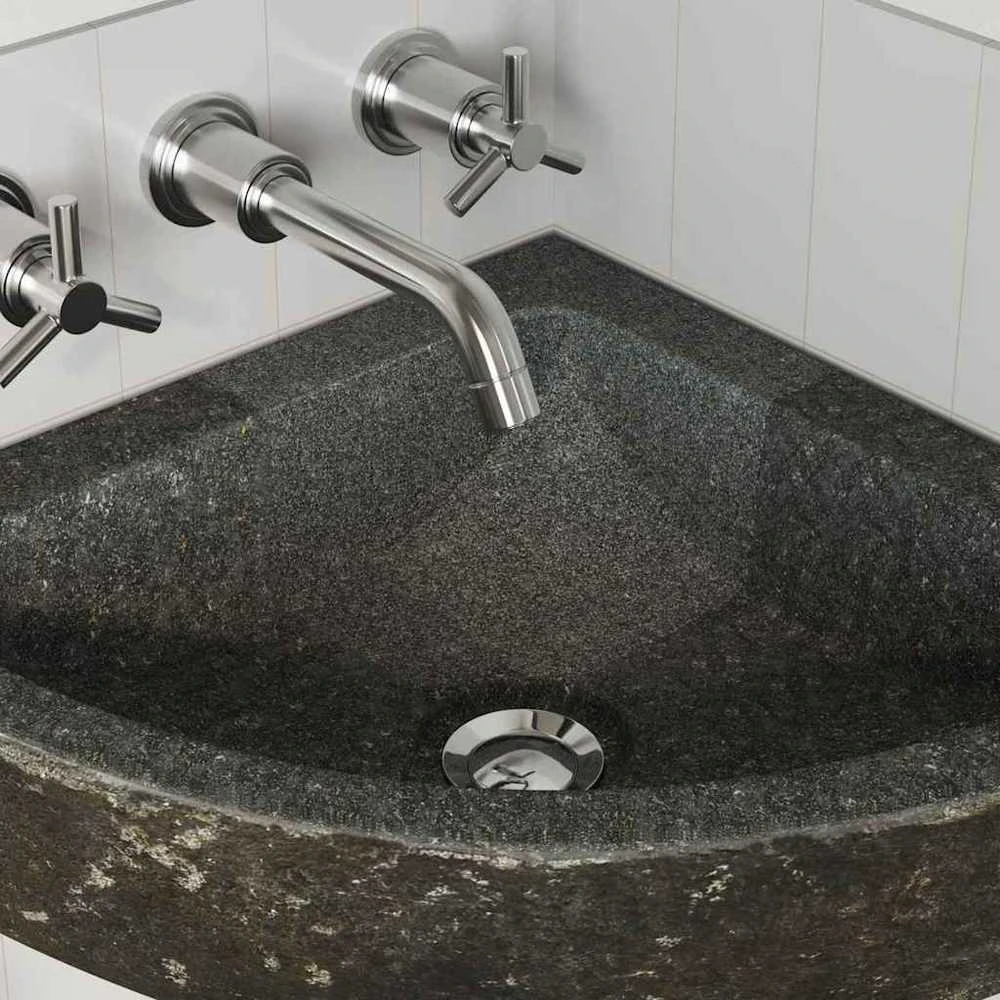 Kriauklė Pilka (38-45) x (38-45) x 12 cm Upės Akmuo