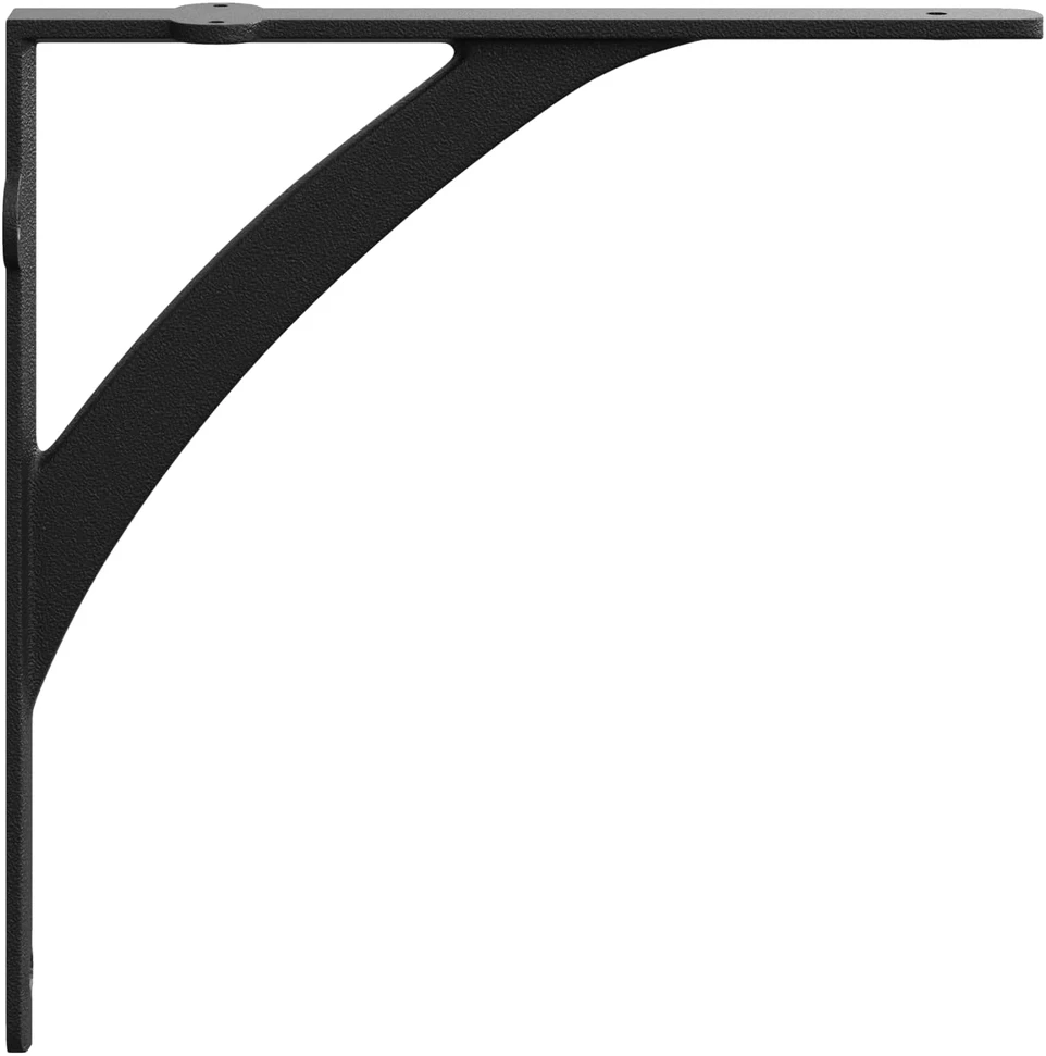 Sienos lentynos laikikliai 12 vnt. Juoda 14.5 x 14.5 x 3.5 cm