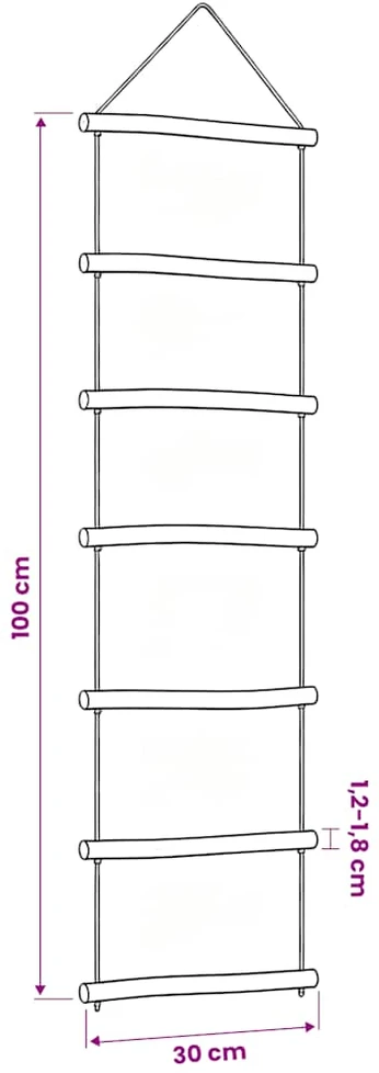 sienų dekoracijos kopėčios formos 2 vnt 30x100 cm