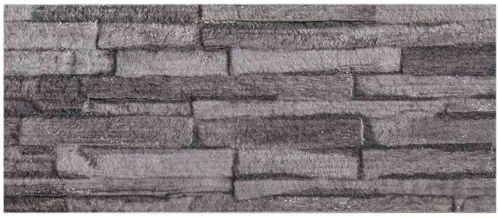 Sienų plokštės 10 vnt. 100 x 25 cm Antracitas EPS putos