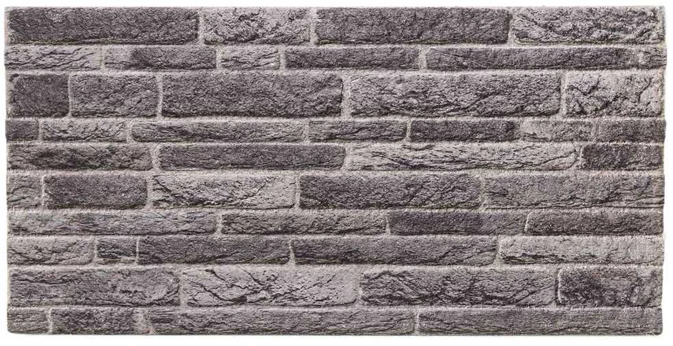 Sienų plokštės 10 vnt. 100 x 50 cm Antracito EPS putos