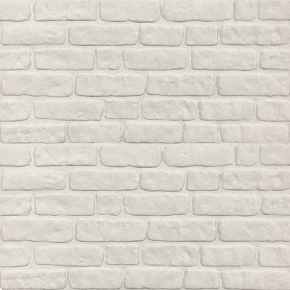 Sienų plokštės 10 vnt. 100 x 50 cm Balta EPS putos
