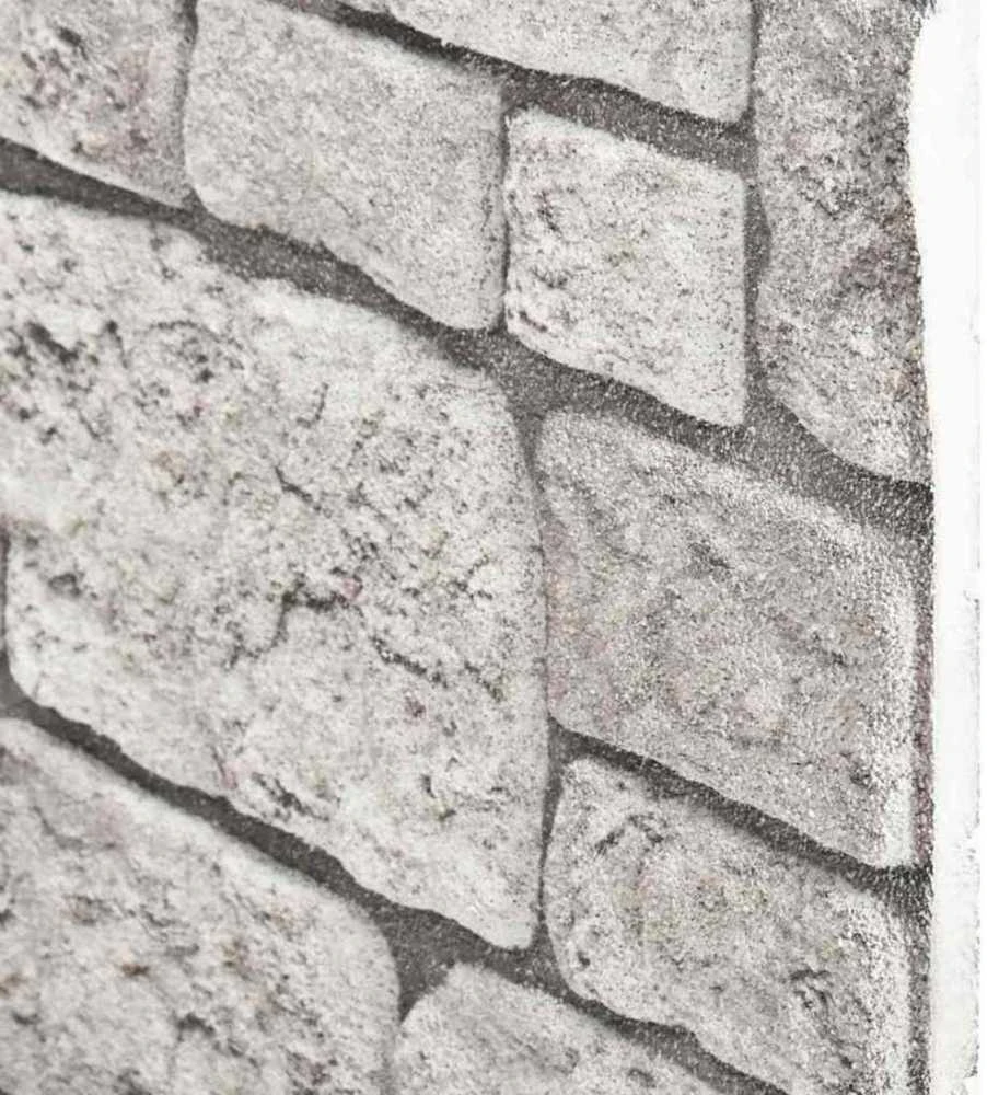 Sienų plokštės 10 vnt. 100 x 50 cm Pilka EPS putos