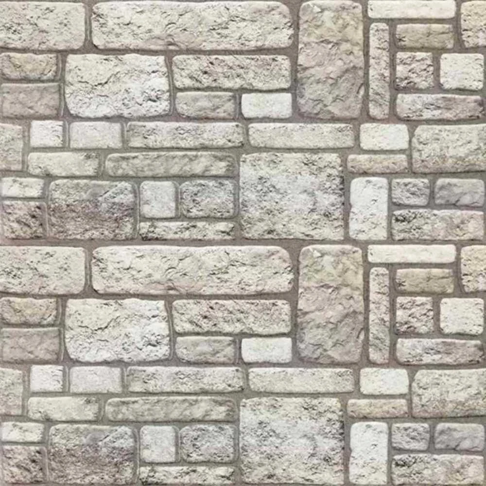 Sienų plokštės 10 vnt. 100 x 50 cm Pilka EPS putos