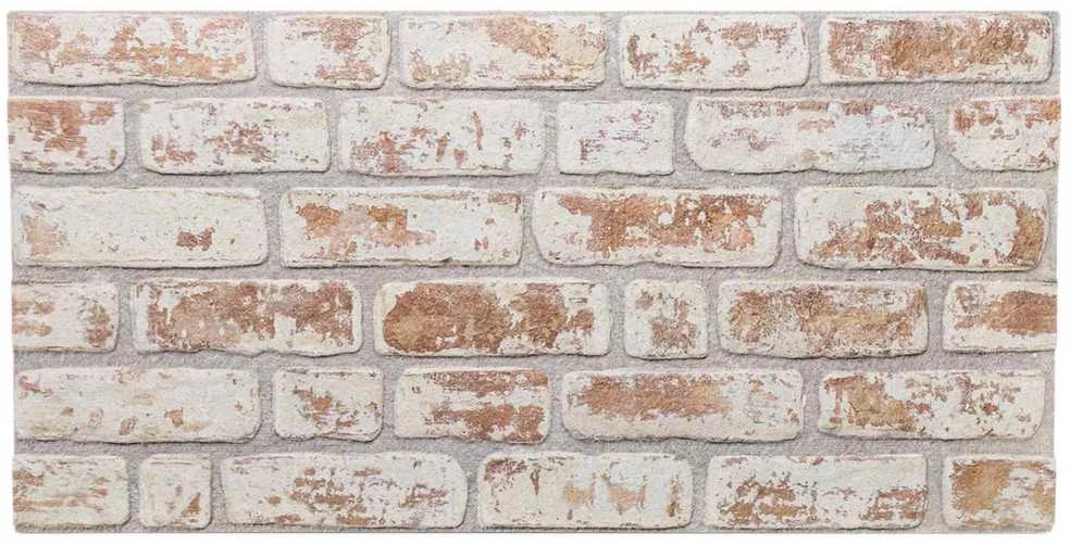 Sienų plokštės 10 vnt. 100 x 50 cm Raudona ir balta EPS putos