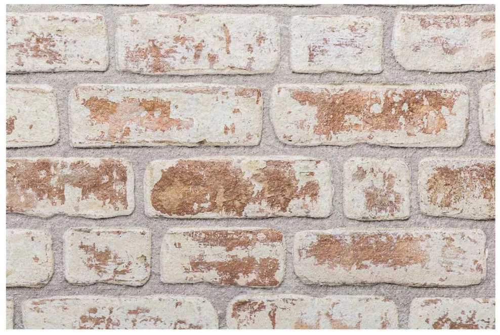Sienų plokštės 10 vnt. 100 x 50 cm Raudona ir balta EPS putos