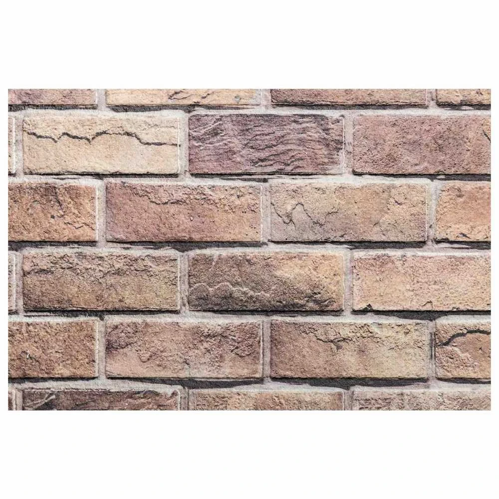 Sienų plokštės 10 vnt. 100 x 50 cm Ruda ir pilka EPS putos