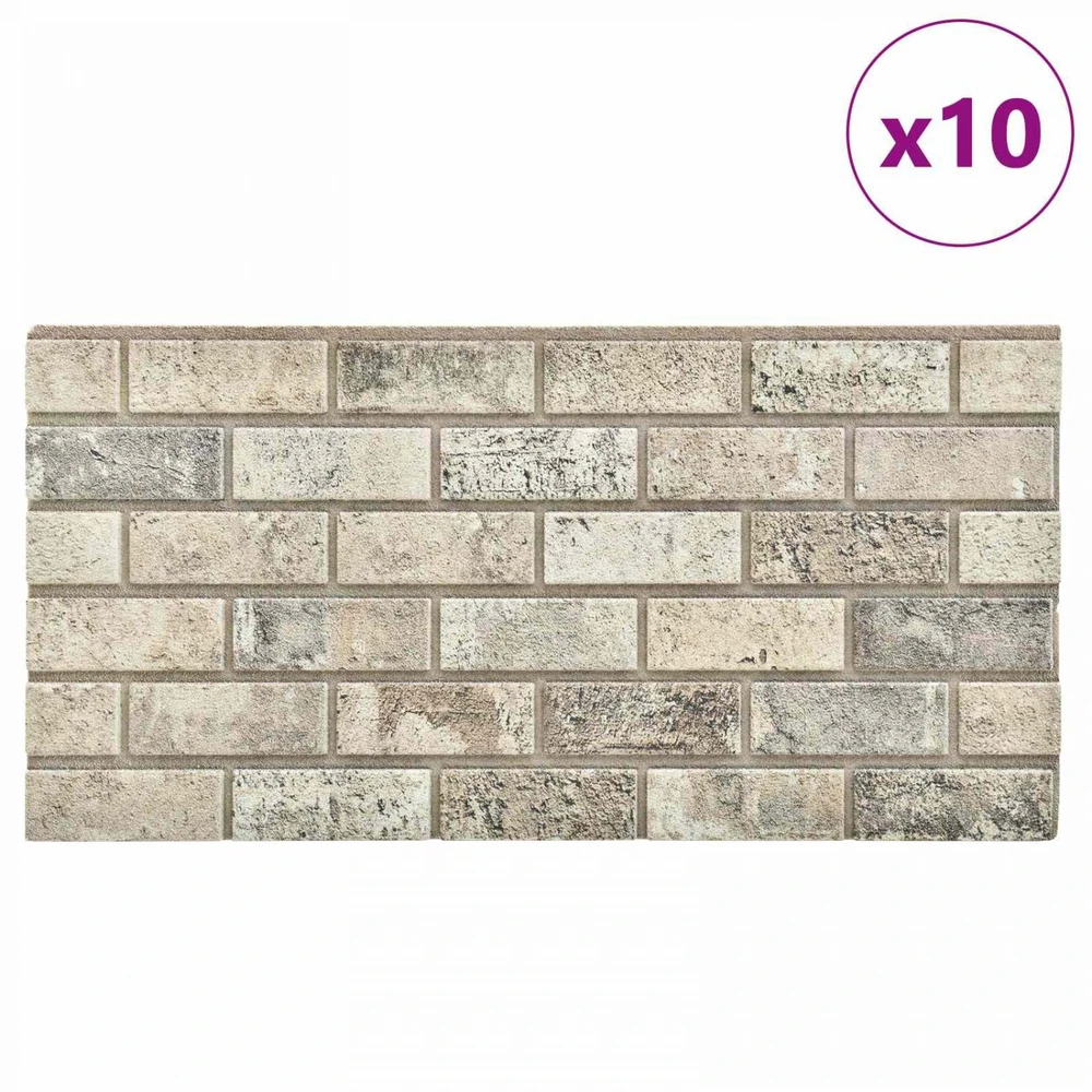 Sienų plokštės 10 vnt. 100 x 50 cm Smėlio EPS putos