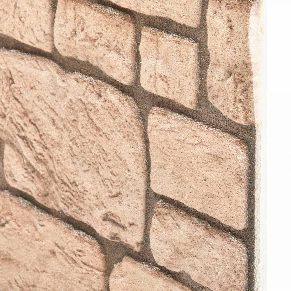 Sienų plokštės 10 vnt. 100 x 50 cm Smėlio EPS putos