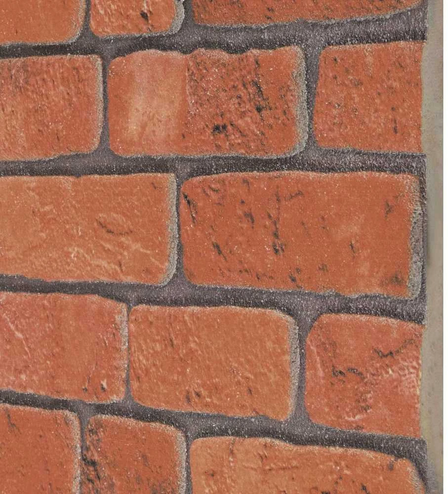 Sienų plokštės 10 vnt. 100 x 50 cm Terakotos EPS putos
