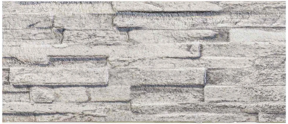 Sienų plokštės 10 vnt. 100 x 25 cm Šviesiai pilka EPS putos