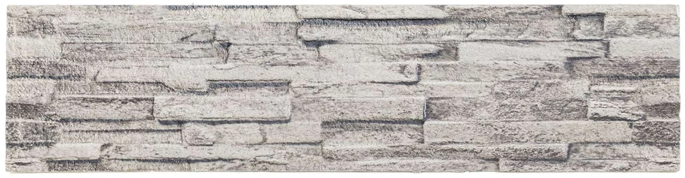 Sienų plokštės 10 vnt. 100 x 25 cm Šviesiai pilka EPS putos