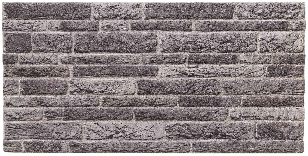 Sienų plokštės 10 vnt. 100 x 50 cm Antracito EPS putos