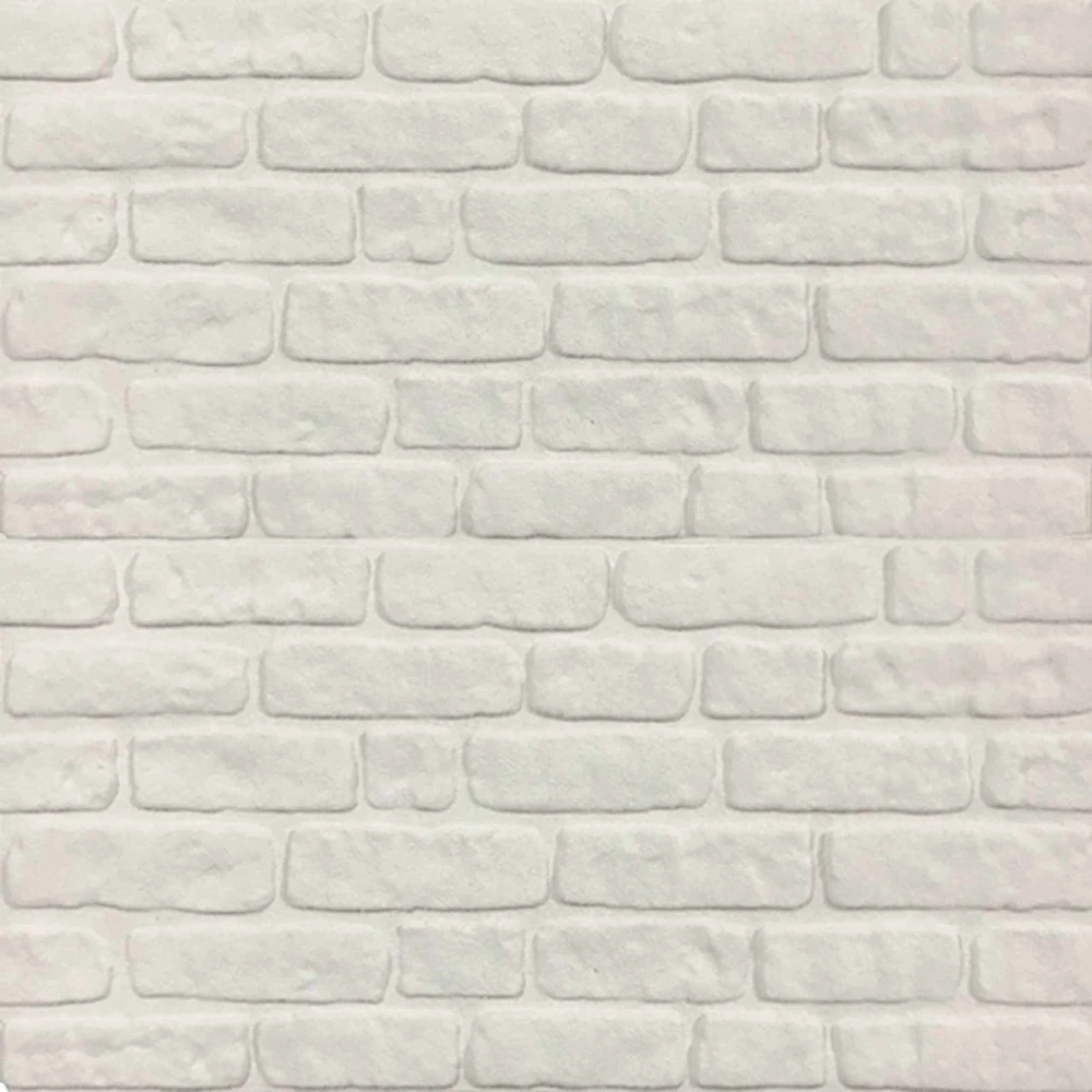 Sienų plokštės 10 vnt. 100 x 50 cm Balta EPS putos
