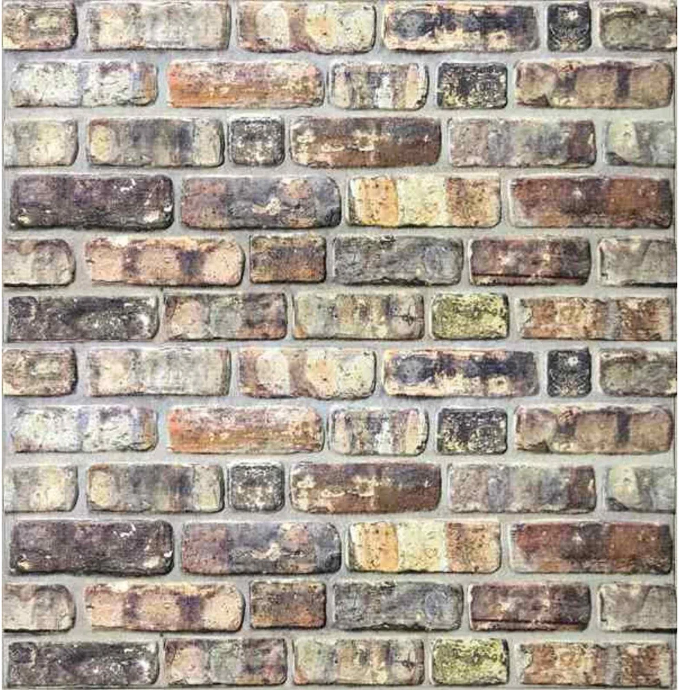 3D Sienos plokštės, 10vnt., įvairių spalvų, EPS, plytų dizaino
