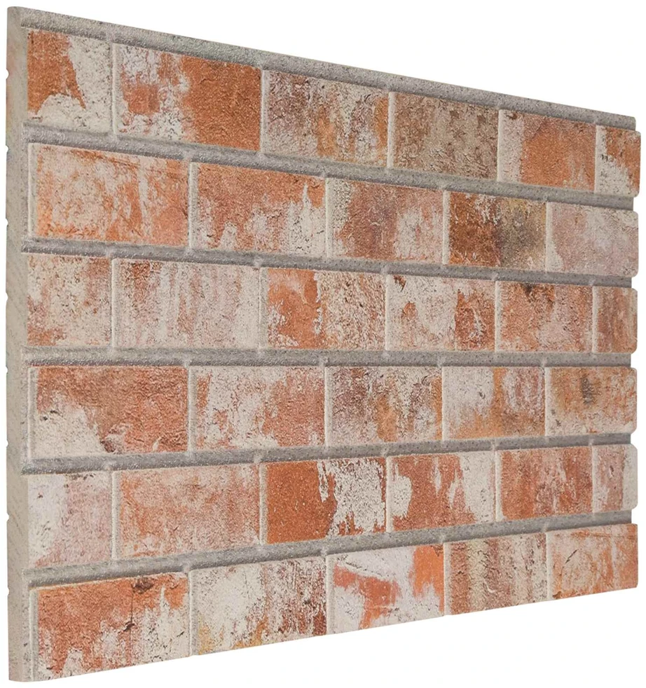 Sienų plokštės 10 vnt. 100 x 50 cm Oranžinė EPS putos
