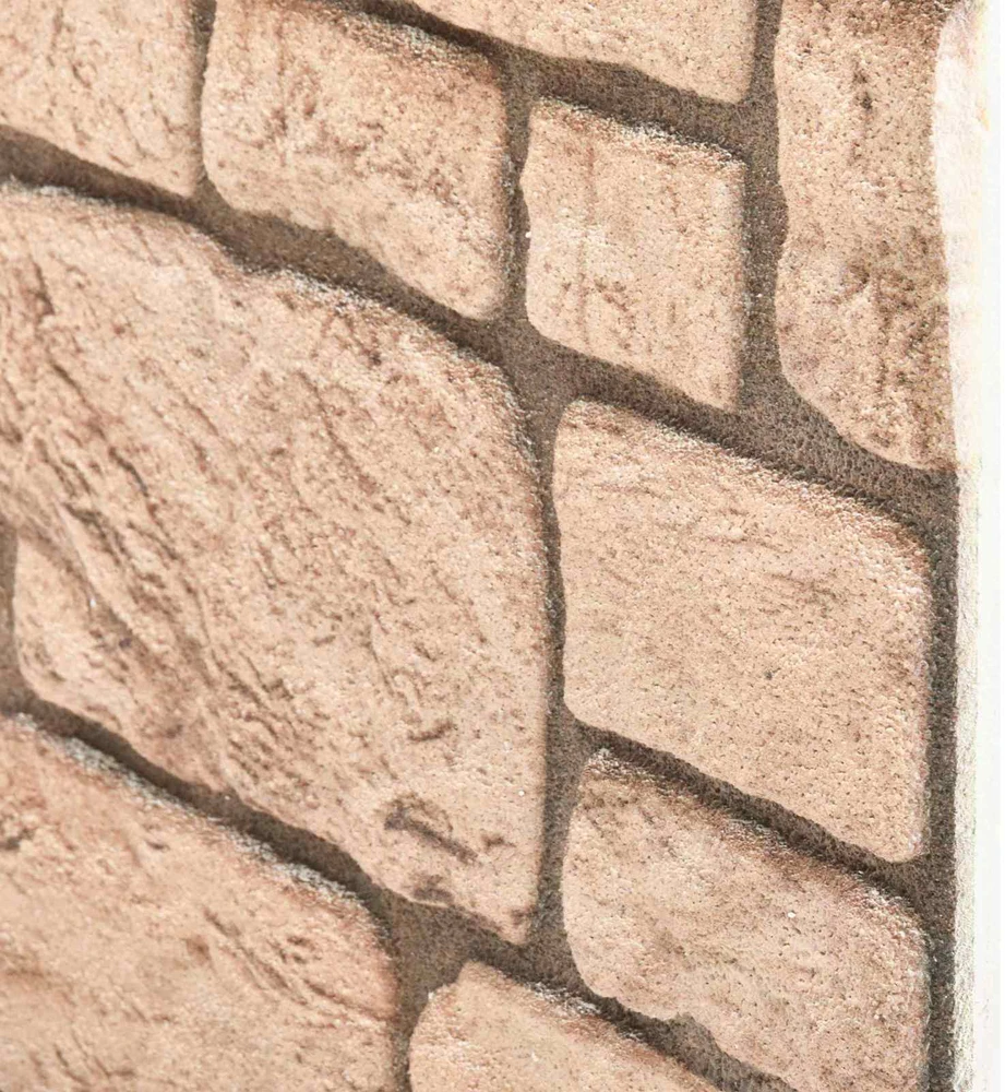 Sienų plokštės 10 vnt. 100 x 50 cm Smėlio EPS putos