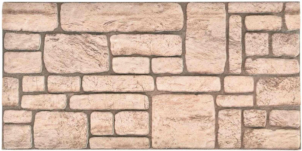 Sienų plokštės 10 vnt. 100 x 50 cm Smėlio EPS putos