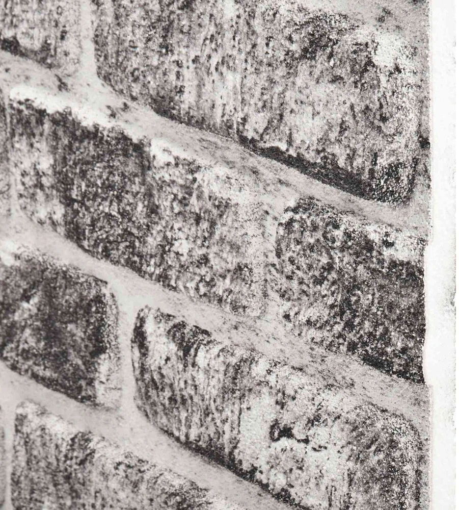 Sienos plokštės, 10vnt., tamsiai pilkos, EPS, plytų dizaino, 3D