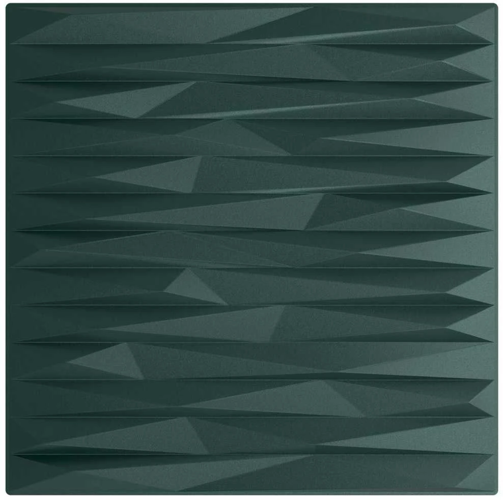 Sienų plokštės 12 vnt. 50 x 50 cm Stone Žalias XPS Putplastis
