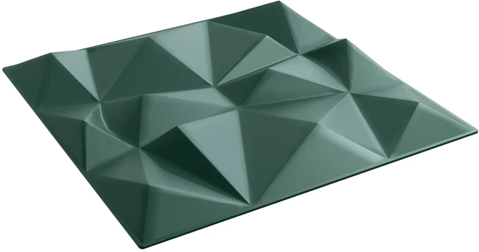 Sienų plokštės 12 vnt. 50 x 50 cm Diamond Žalias XPS Putplastis