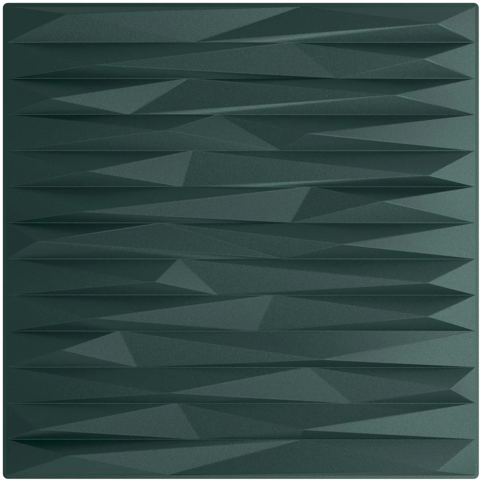 Sienų plokštės 12 vnt. 50 x 50 cm Stone Žalias XPS Putplastis